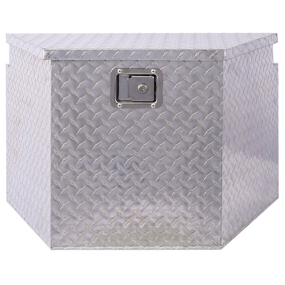 29inch Aluminum Tool Box, Heavy Duty Truck Bed Tool Box, Outdoor Trailer Pickup Storage Tool Box,RV Storage Organizer, Underbody Box W/Lock Keys, 29x16.5x18.5inch