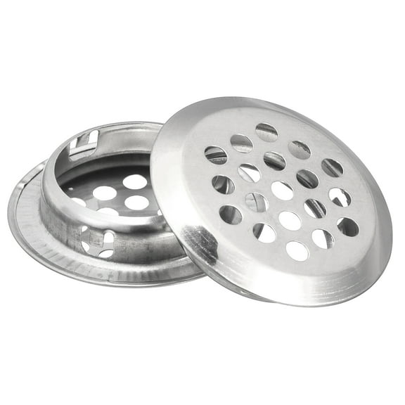 29mm Circular Soffit Vent, 18 Pack Stainless Steel Round Air Vents, Silver Tone