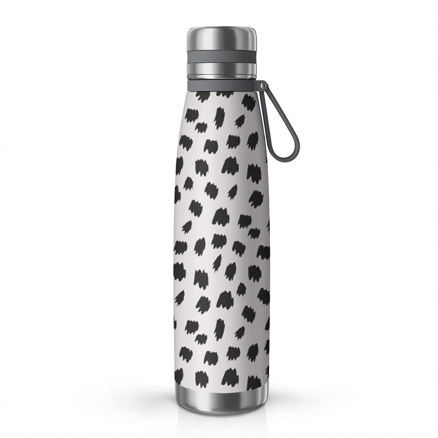 29oz Insulated Water Bottle with Tea Infuser, Stainless Steel Travel Mug, Animal Leopard Print