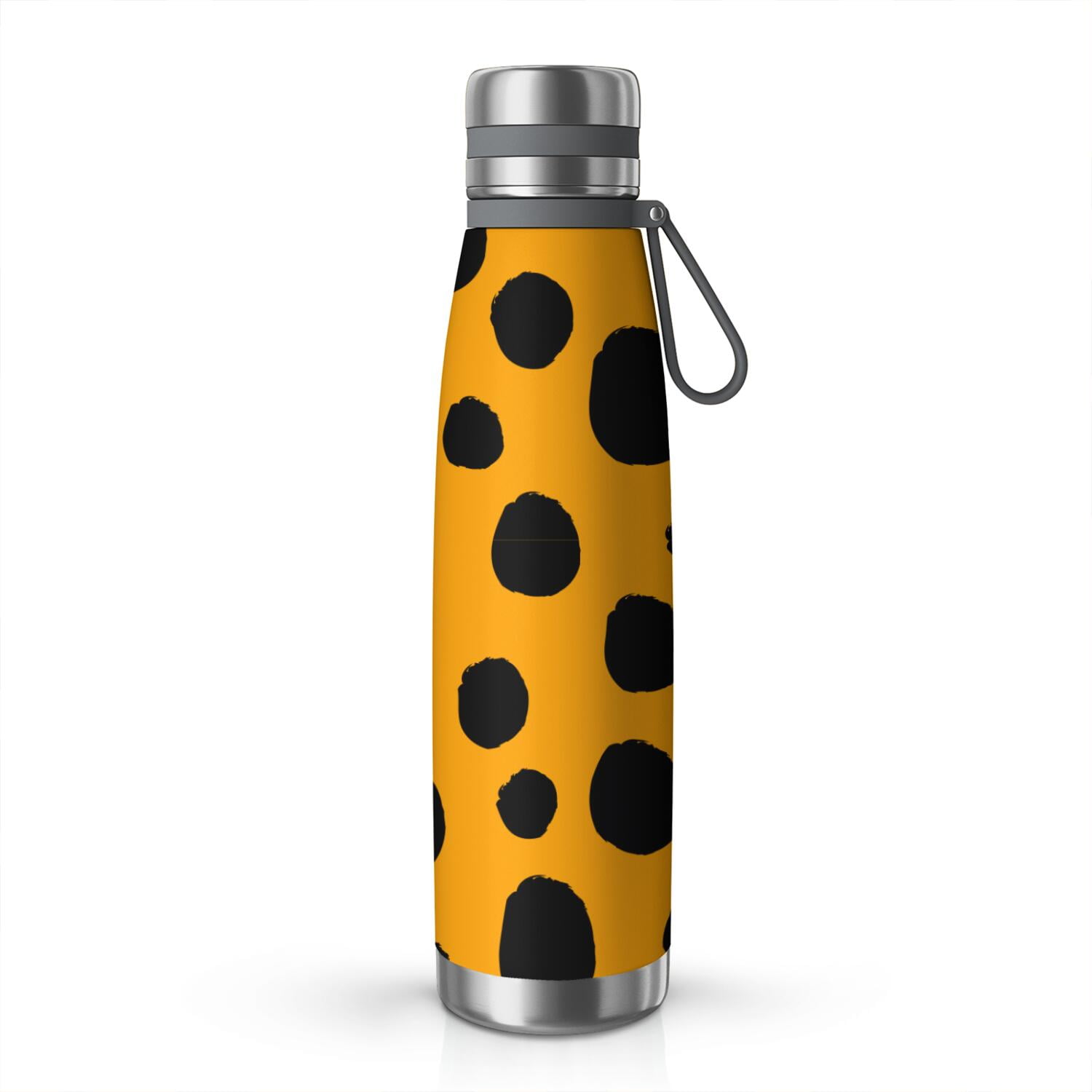 29oz Insulated Water Bottle with Tea Infuser, Stainless Steel Travel Mug, Animal Leopard Print