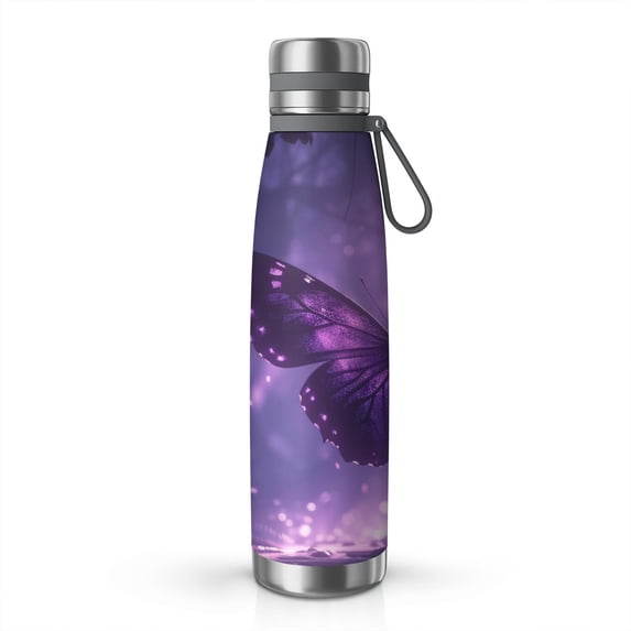 29oz Insulated Water Bottle with Tea Infuser, Stainless Steel Travel Mug, Boho Butterfly Decor