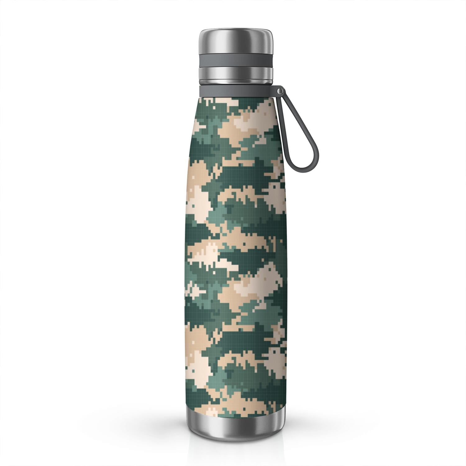 29oz Insulated Water Bottle with Tea Infuser, Stainless Steel Travel Mug, Camouflage Print