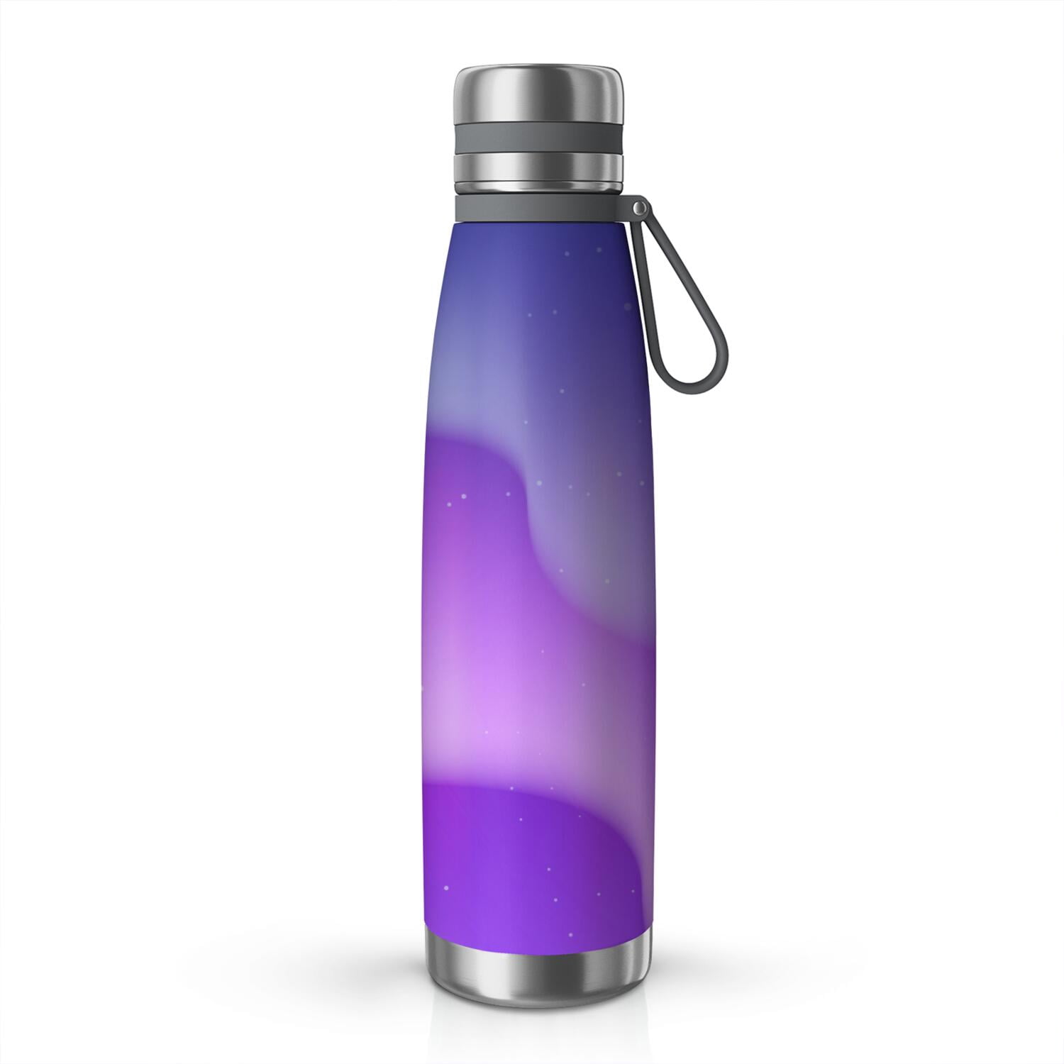 29oz Insulated Water Bottle with Tea Infuser, Stainless Steel Travel Mug, Fluid Smoke Aurora Art Style