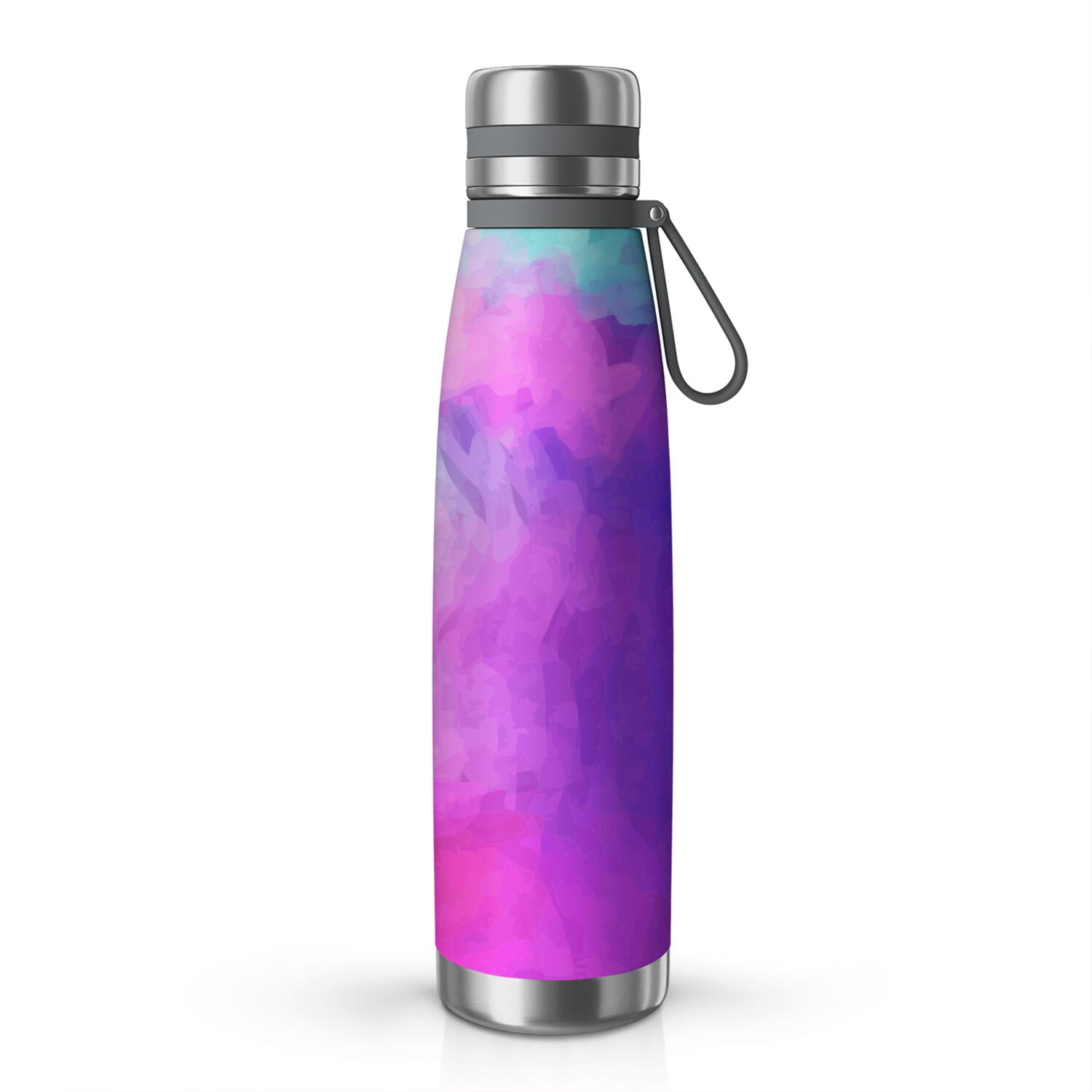 29oz Insulated Water Bottle with Tea Infuser, Stainless Steel Travel Mug, Fluid Smoke Aurora Art Style