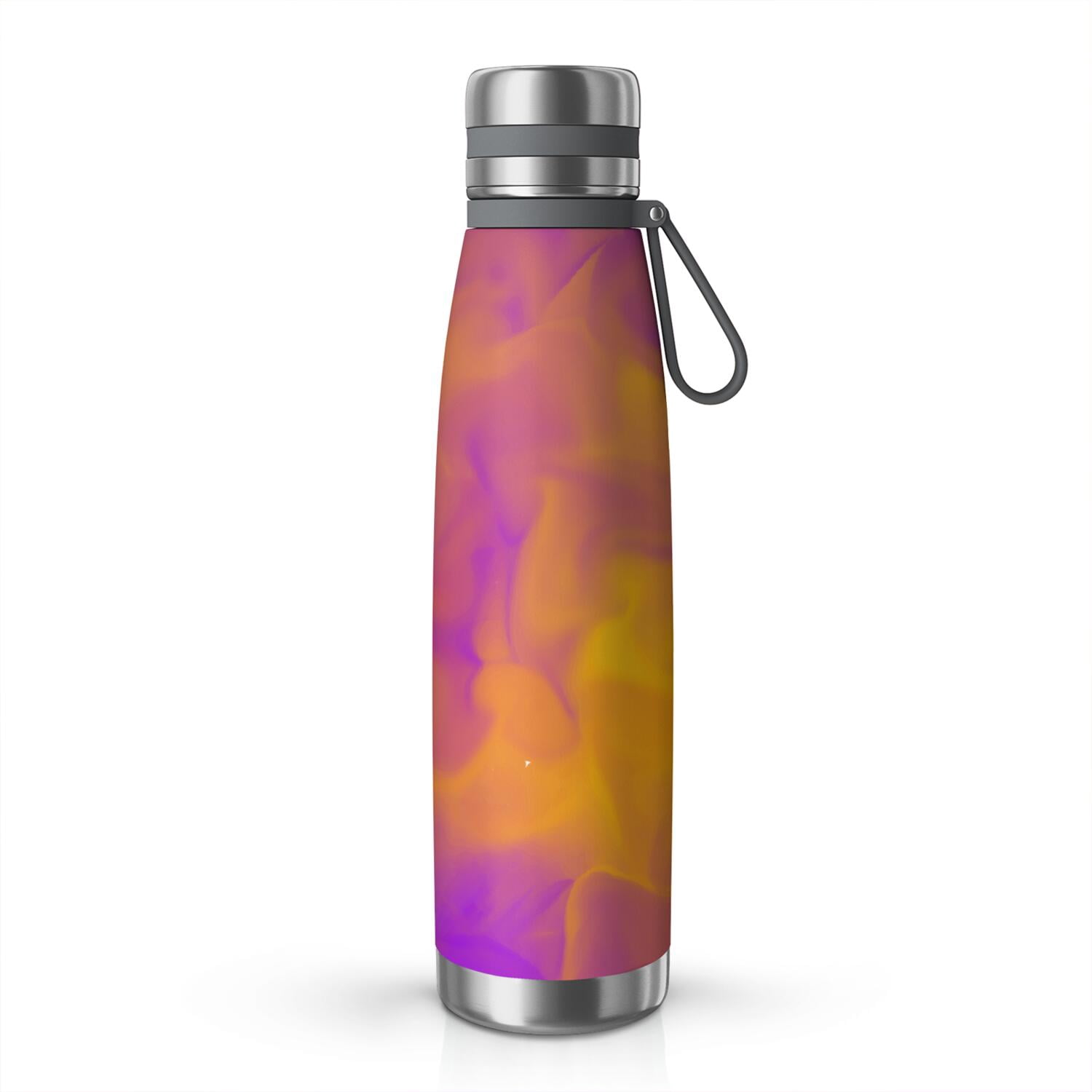 29oz Insulated Water Bottle with Tea Infuser, Stainless Steel Travel Mug, Fluid Smoke Aurora Art Style
