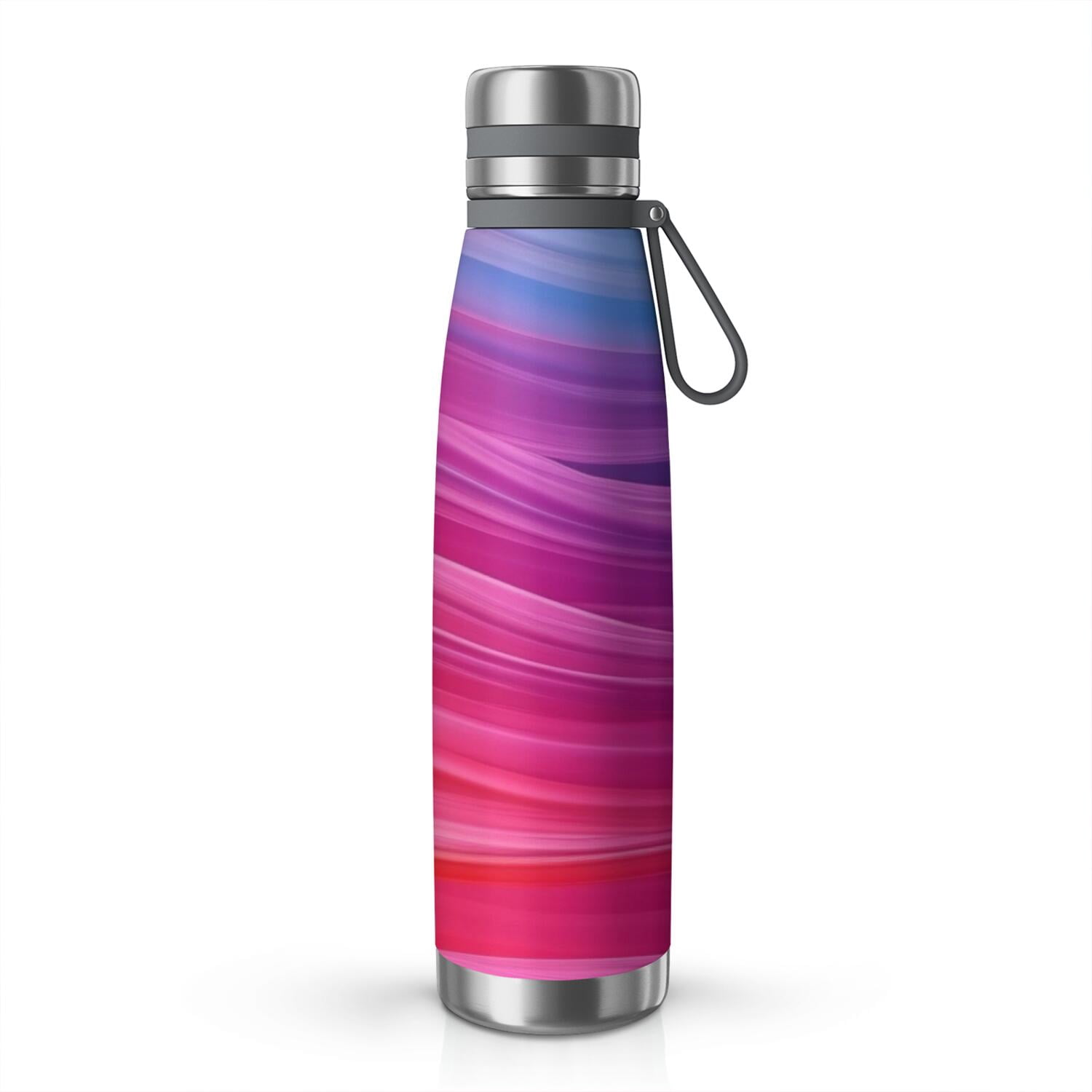 29oz Insulated Water Bottle with Tea Infuser, Stainless Steel Travel Mug, Fluid Smoke Aurora Art Style