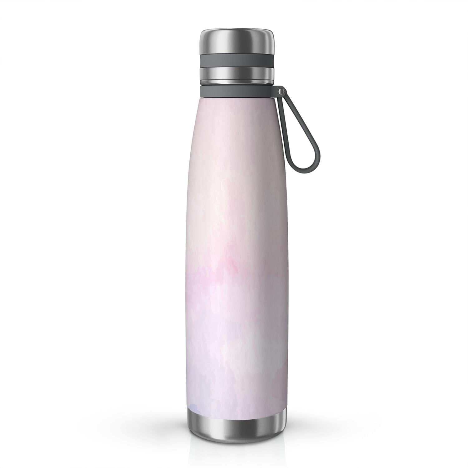 29oz Insulated Water Bottle with Tea Infuser, Stainless Steel Travel Mug, Fluid Smoke Aurora Art Style