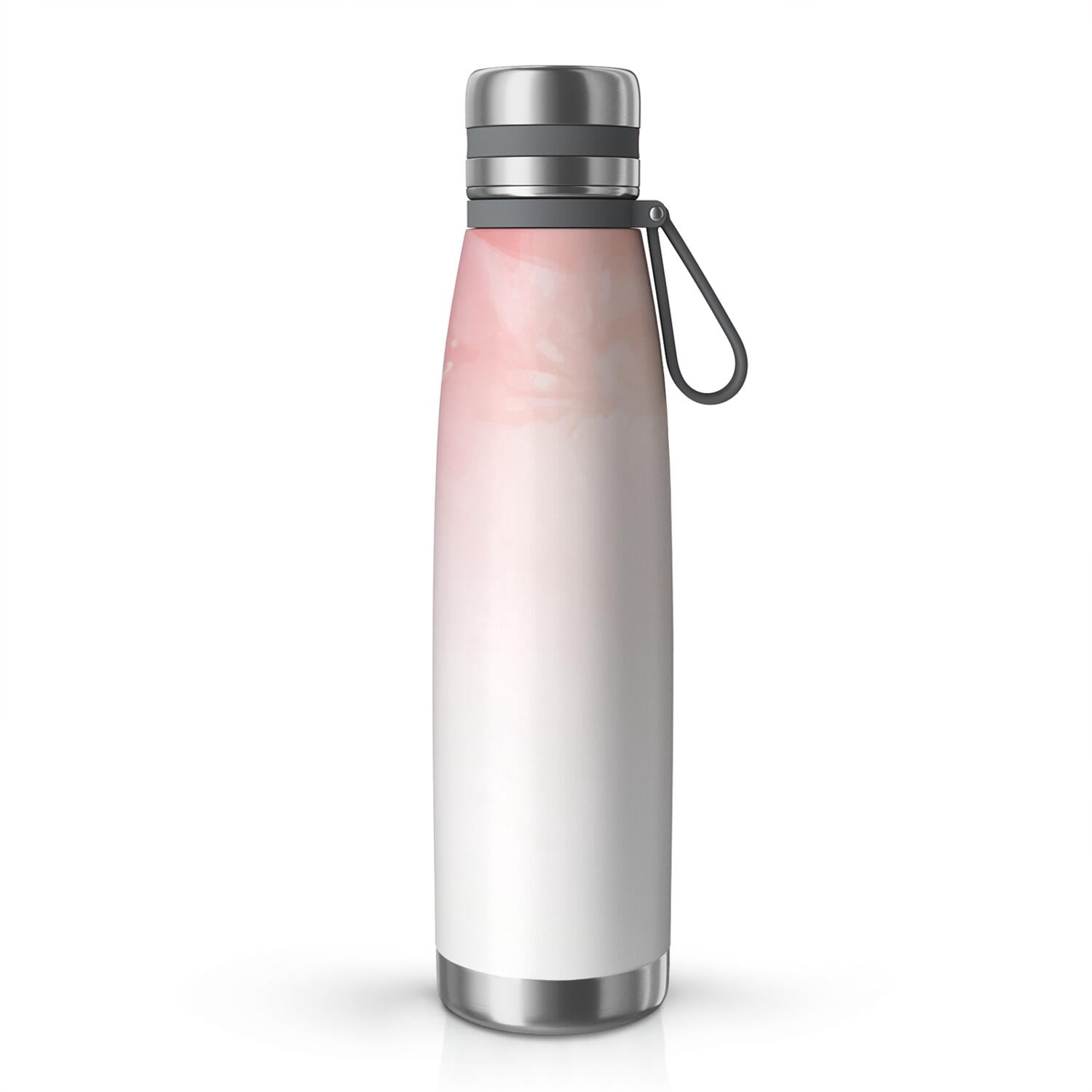 29oz Insulated Water Bottle with Tea Infuser, Stainless Steel Travel Mug, Fluid Smoke Aurora Art Style