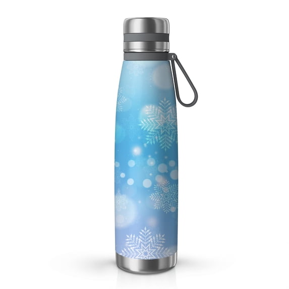 29oz Insulated Water Bottle with Tea Infuser, Stainless Steel Travel Mug, Ice Frozen Print