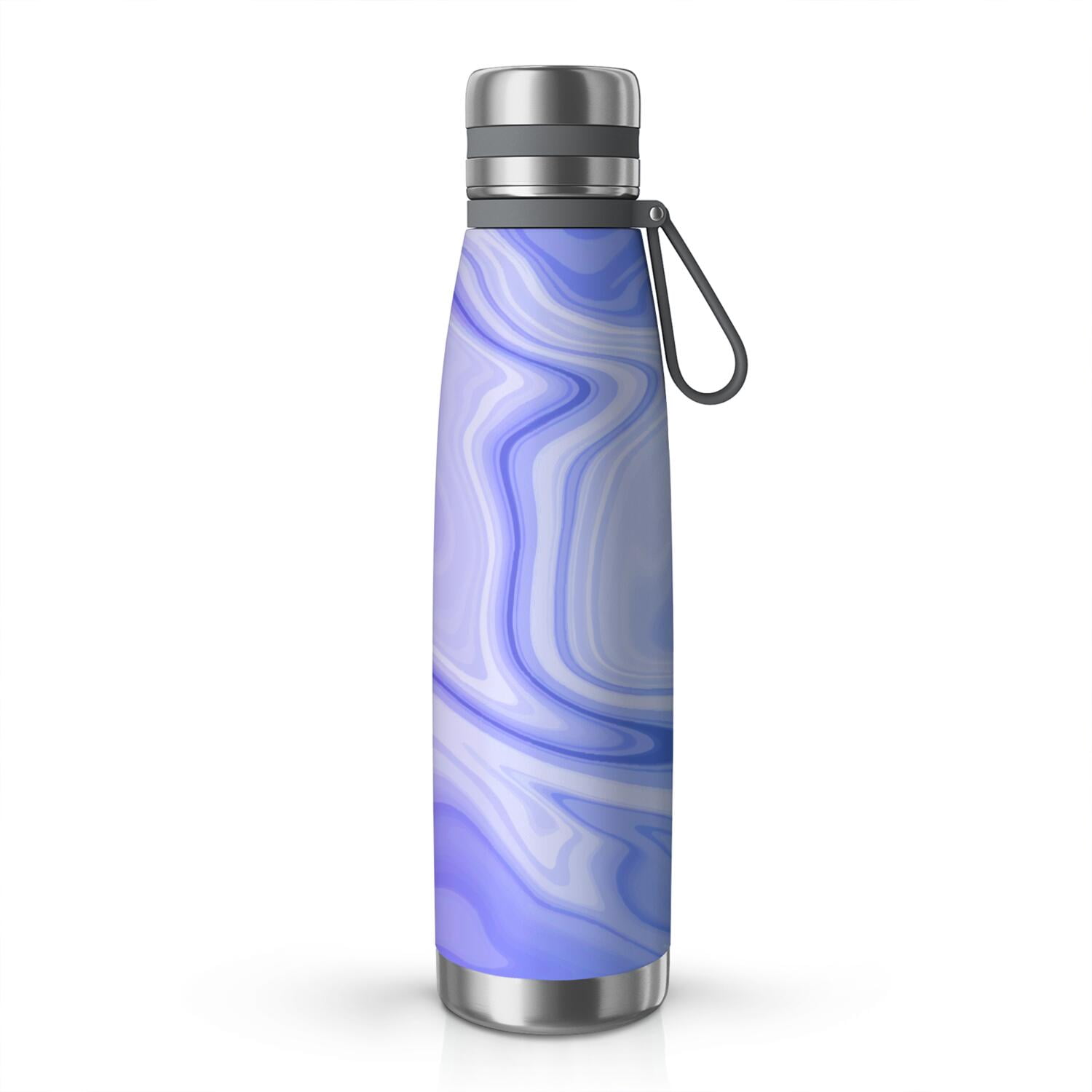 29oz Insulated Water Bottle with Tea Infuser, Stainless Steel Travel Mug, Liquid & Marble Print