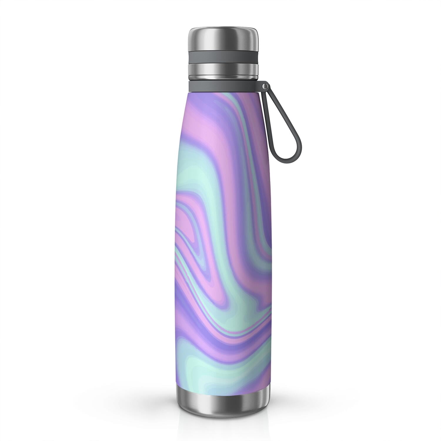 29oz Insulated Water Bottle with Tea Infuser, Stainless Steel Travel Mug, Liquid & Marble Print