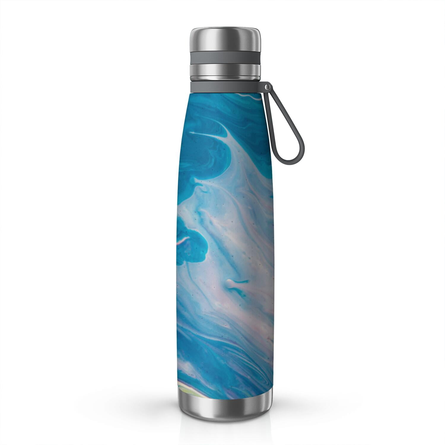 29oz Insulated Water Bottle with Tea Infuser, Stainless Steel Travel Mug, Liquid & Marble Print