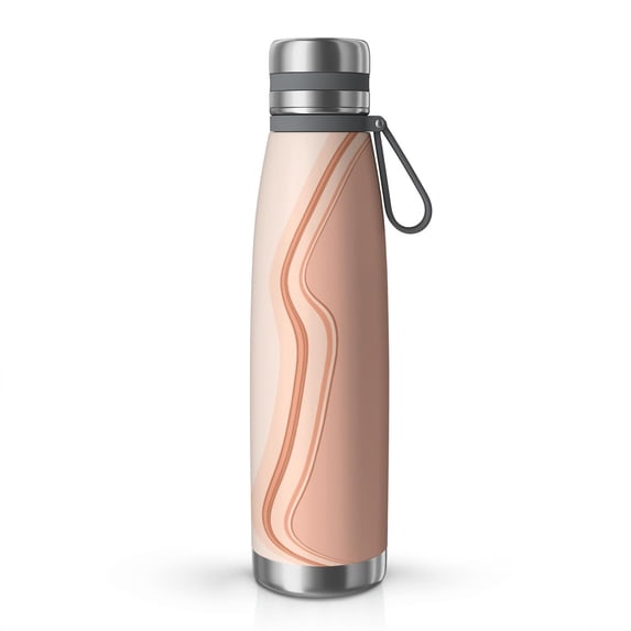 29oz Insulated Water Bottle with Tea Infuser, Stainless Steel Travel Mug, Liquid & Marble Print