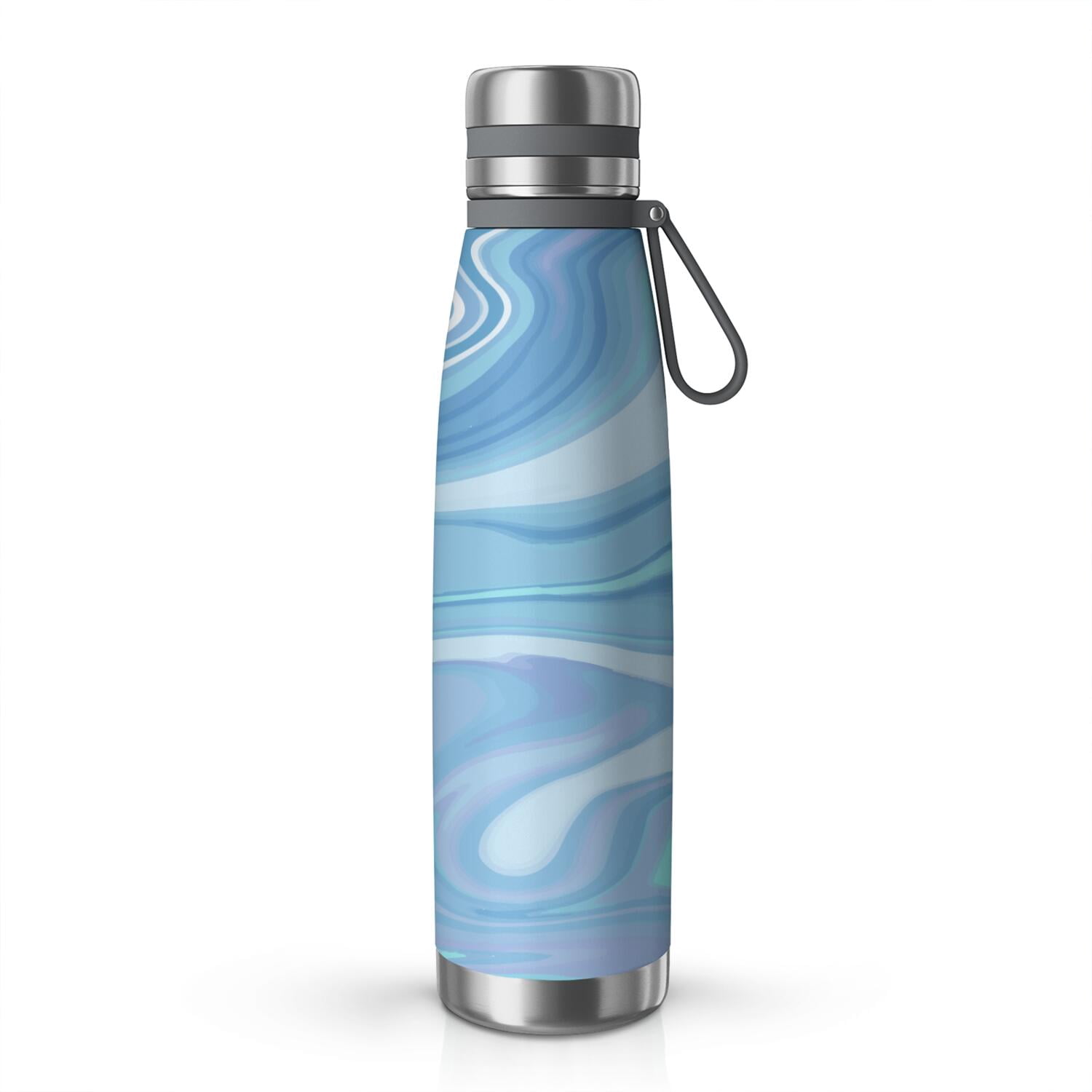 29oz Insulated Water Bottle with Tea Infuser, Stainless Steel Travel Mug, Liquid & Marble Print