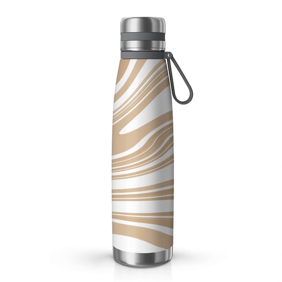 29oz Insulated Water Bottle with Tea Infuser, Stainless Steel Travel Mug, Liquid & Marble Print