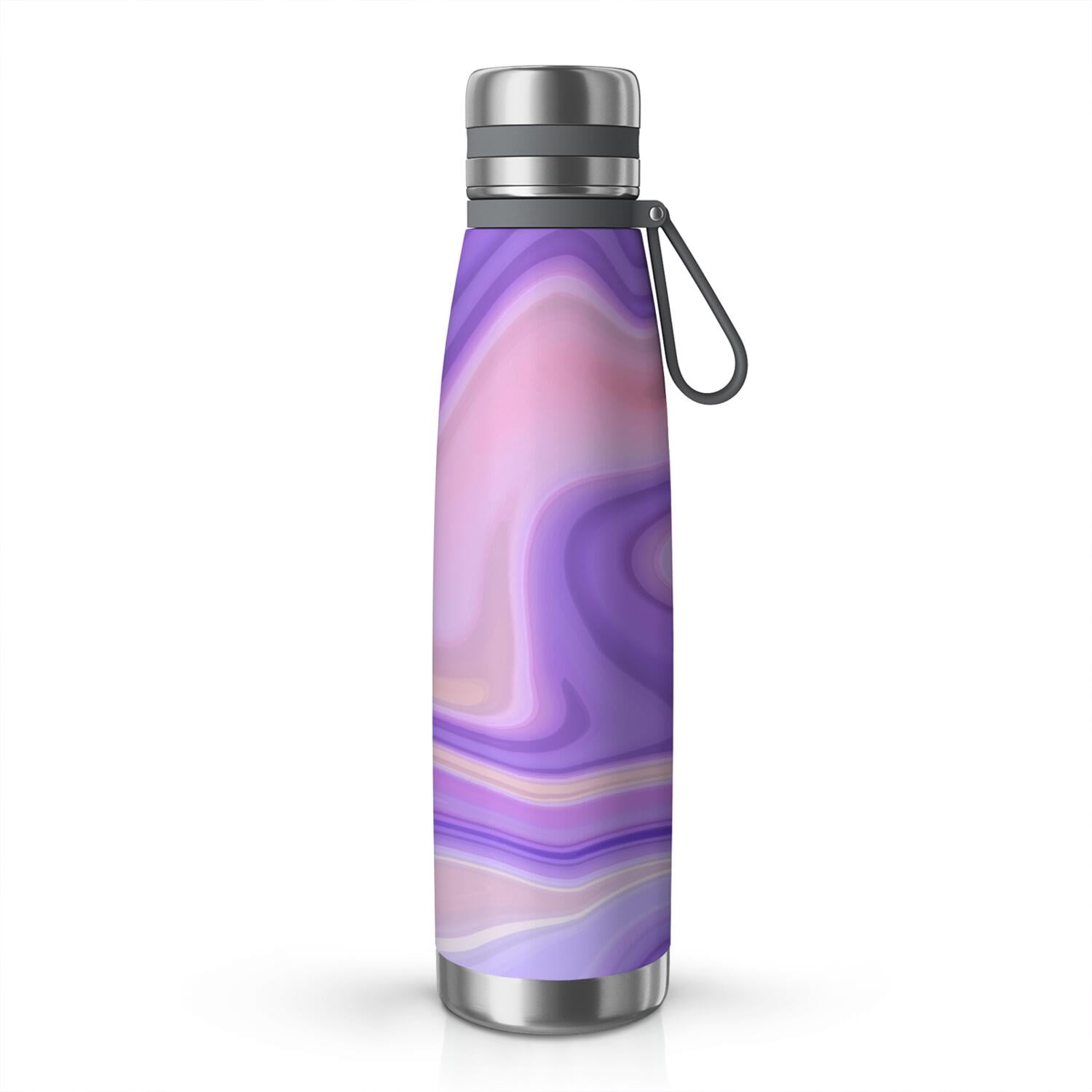 29oz Insulated Water Bottle with Tea Infuser, Stainless Steel Travel Mug, Liquid & Marble Print