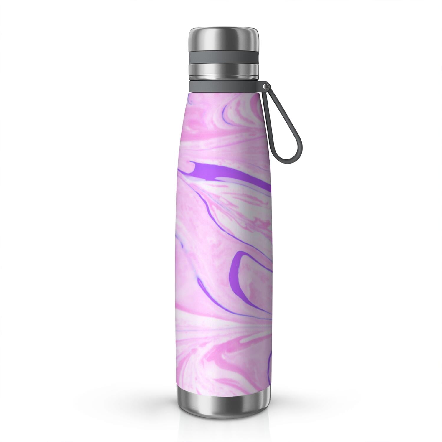 29oz Insulated Water Bottle with Tea Infuser, Stainless Steel Travel Mug, Liquid & Marble Print
