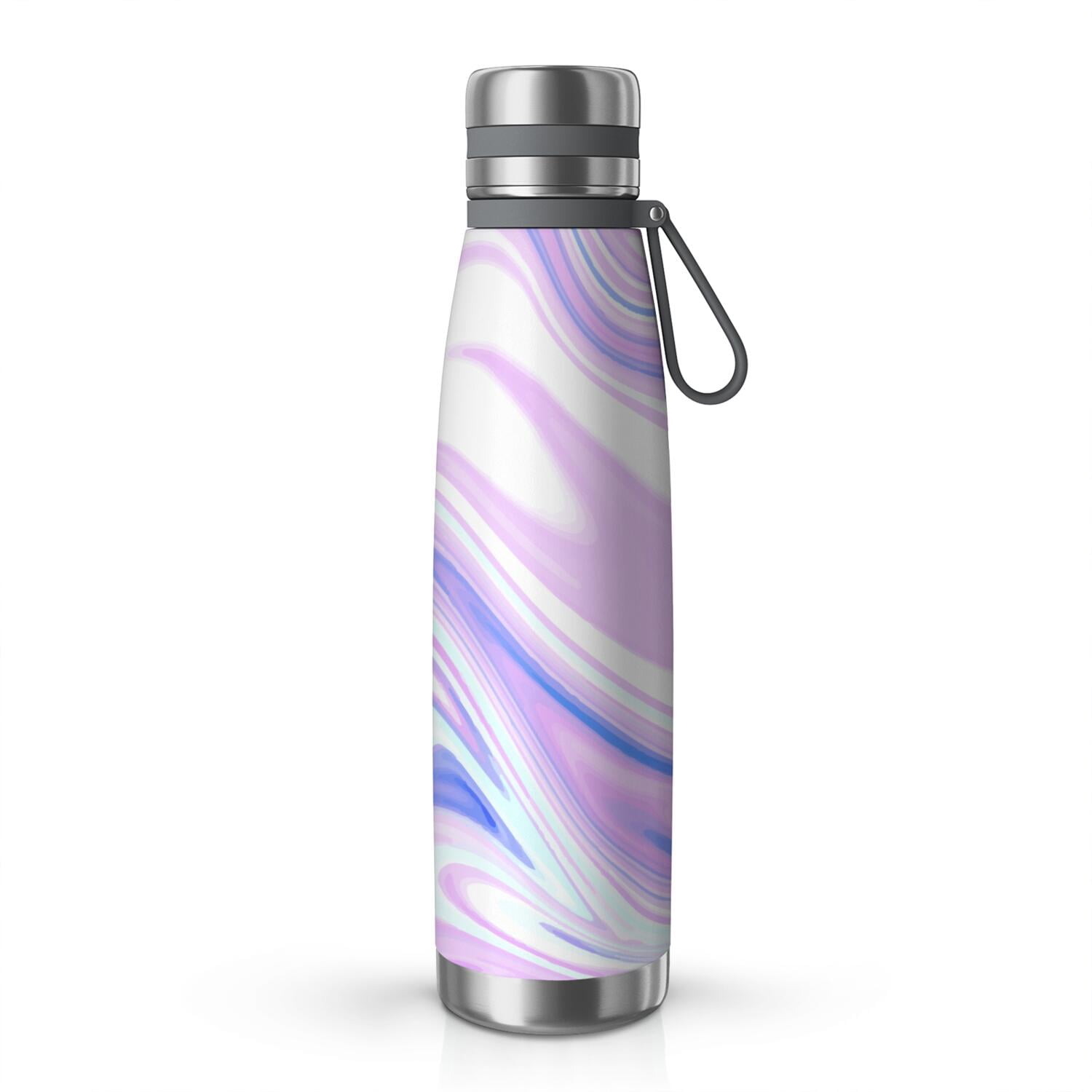 29oz Insulated Water Bottle with Tea Infuser, Stainless Steel Travel Mug, Liquid & Marble Print