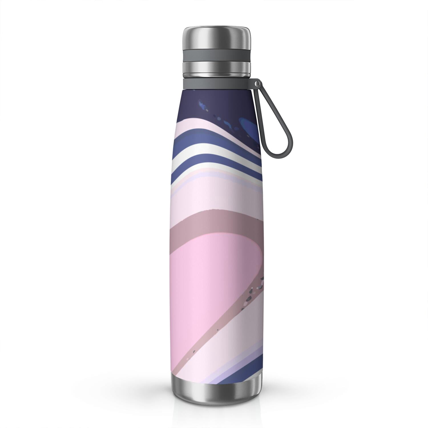 29oz Insulated Water Bottle with Tea Infuser, Stainless Steel Travel Mug, Liquid & Marble Print
