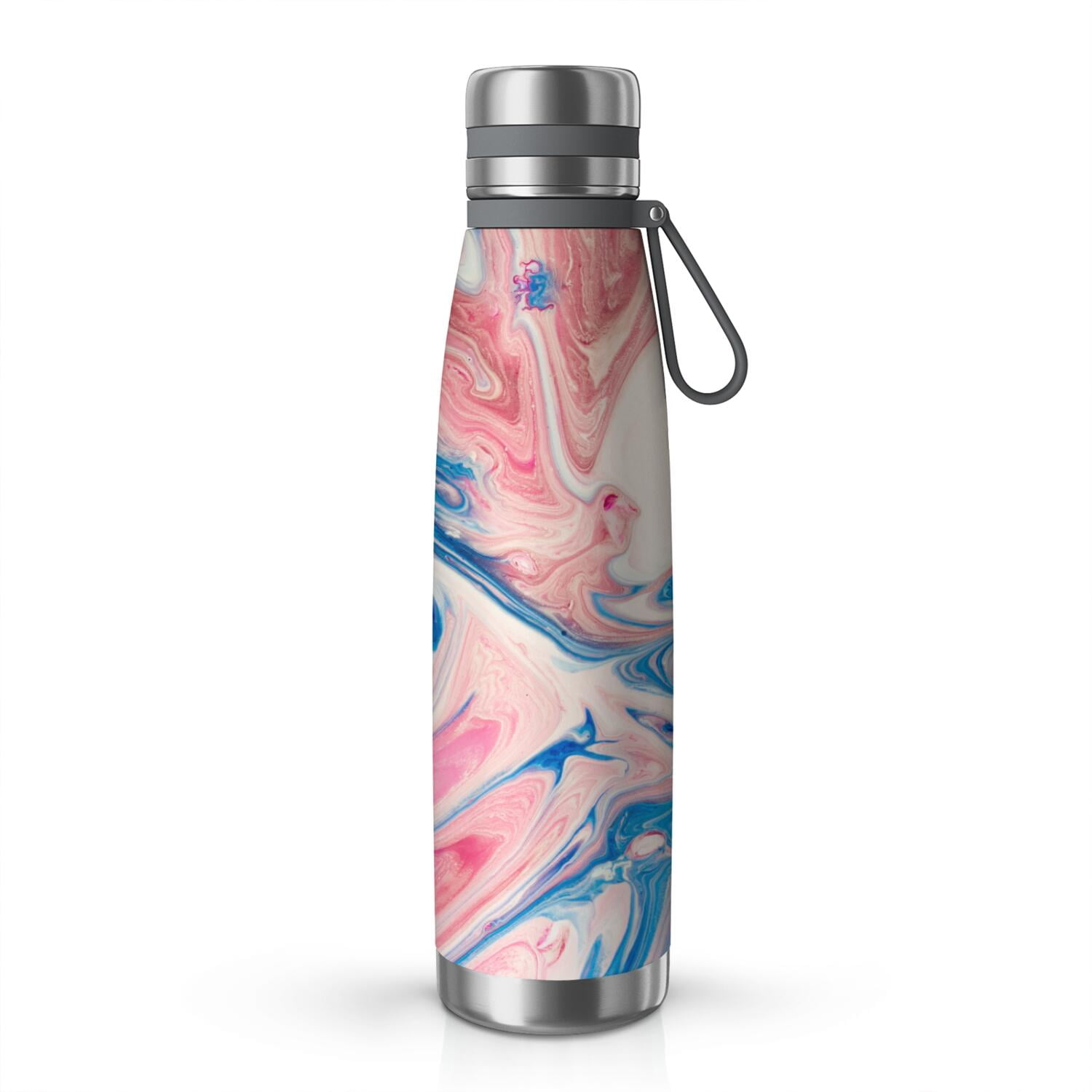 29oz Insulated Water Bottle with Tea Infuser, Stainless Steel Travel Mug, Liquid & Marble Print