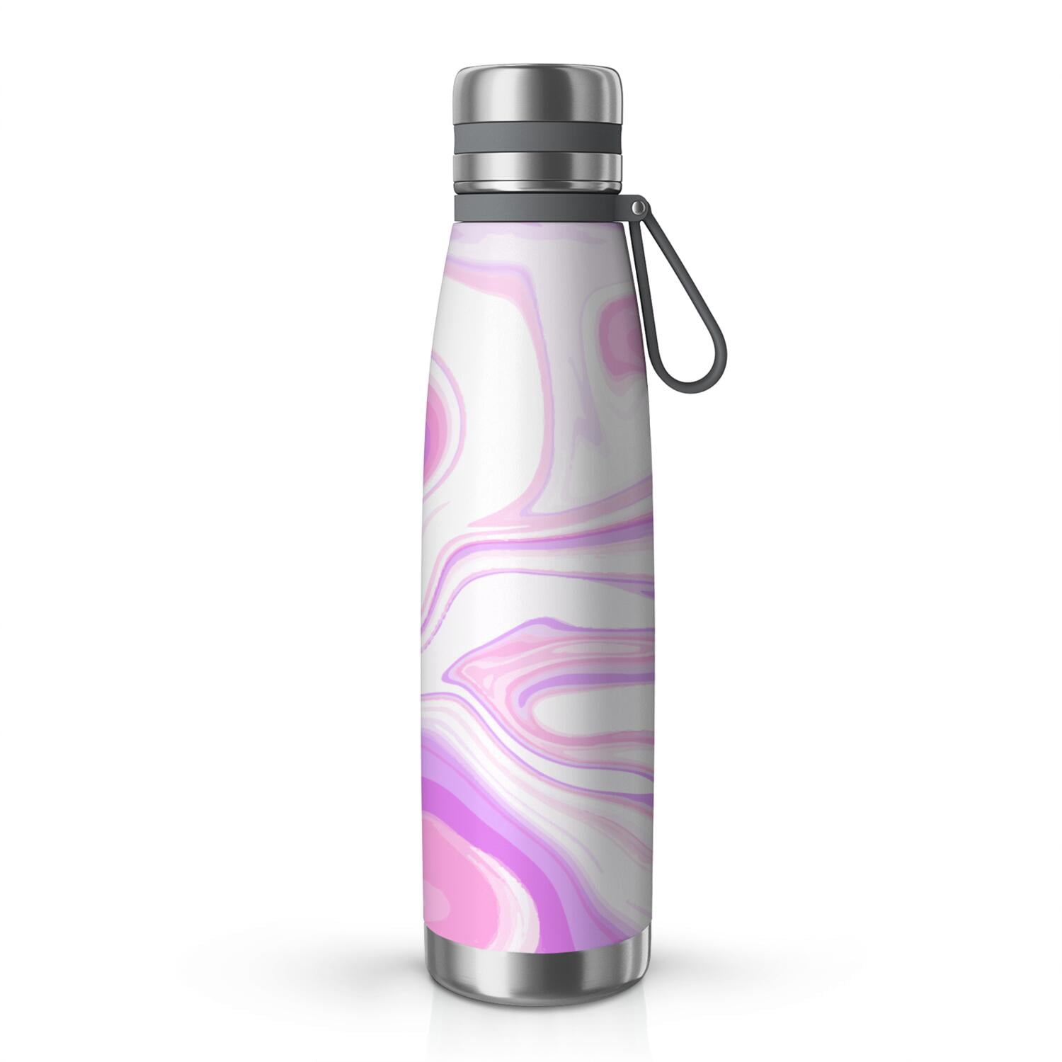 29oz Insulated Water Bottle with Tea Infuser, Stainless Steel Travel Mug, Liquid & Marble Print