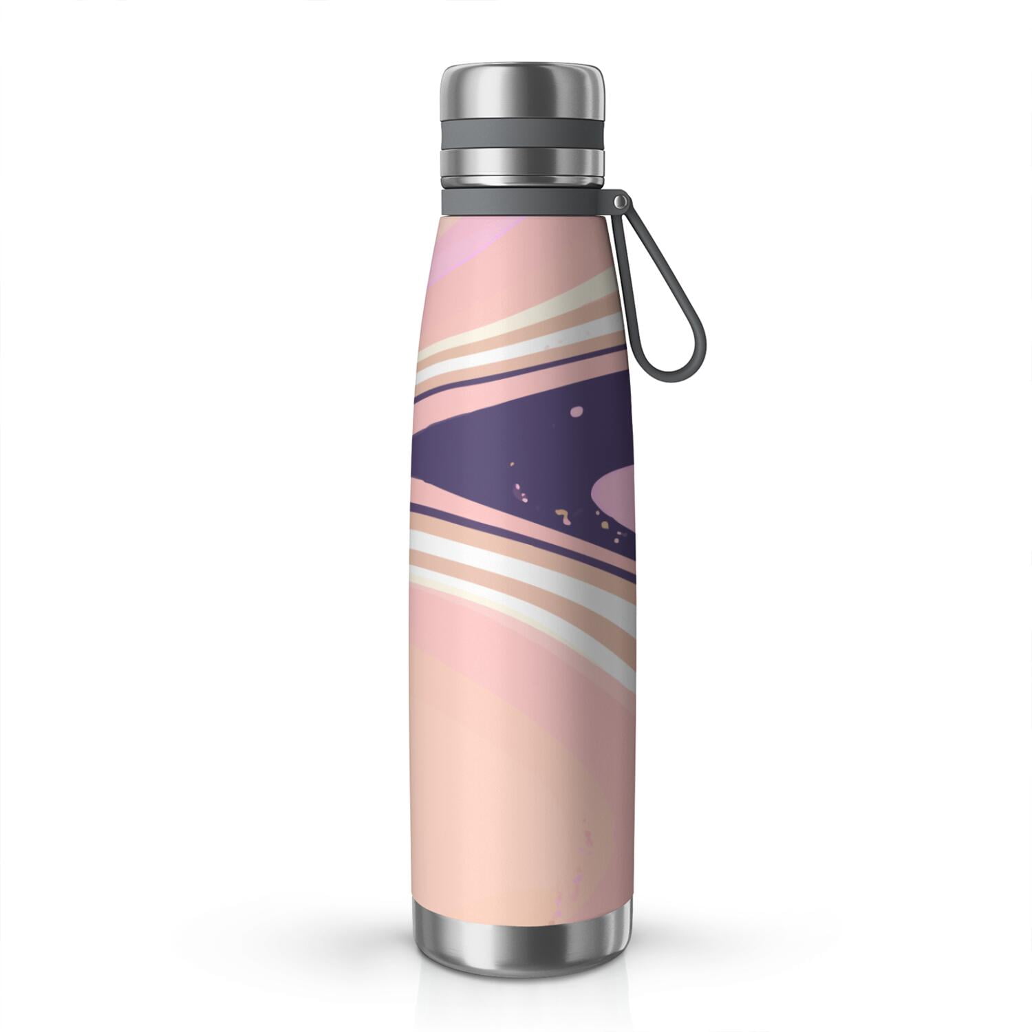 29oz Insulated Water Bottle with Tea Infuser, Stainless Steel Travel Mug, Liquid & Marble Print