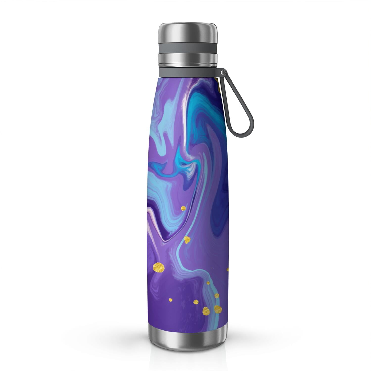 29oz Insulated Water Bottle with Tea Infuser, Stainless Steel Travel Mug, Liquid & Marble Print