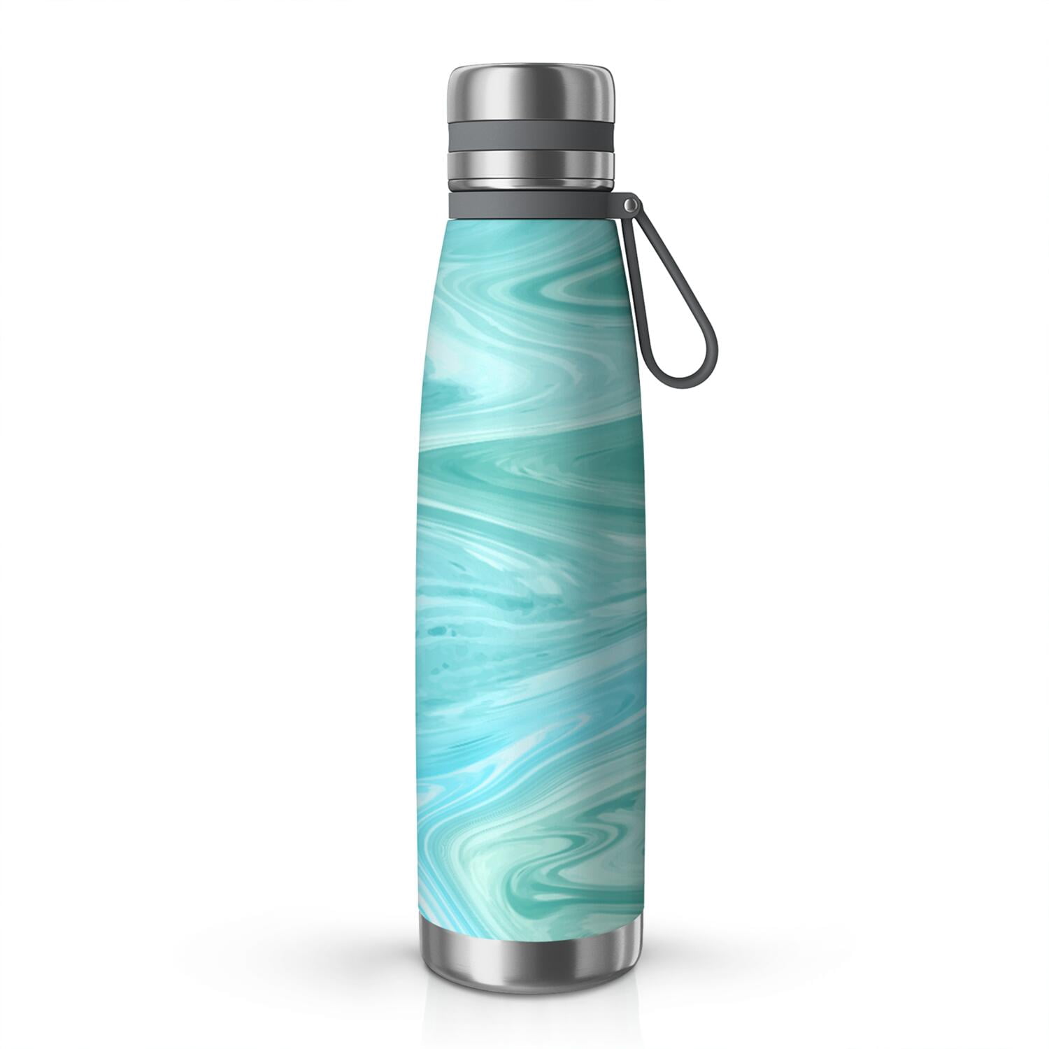 29oz Insulated Water Bottle with Tea Infuser, Stainless Steel Travel Mug, Liquid & Marble Print
