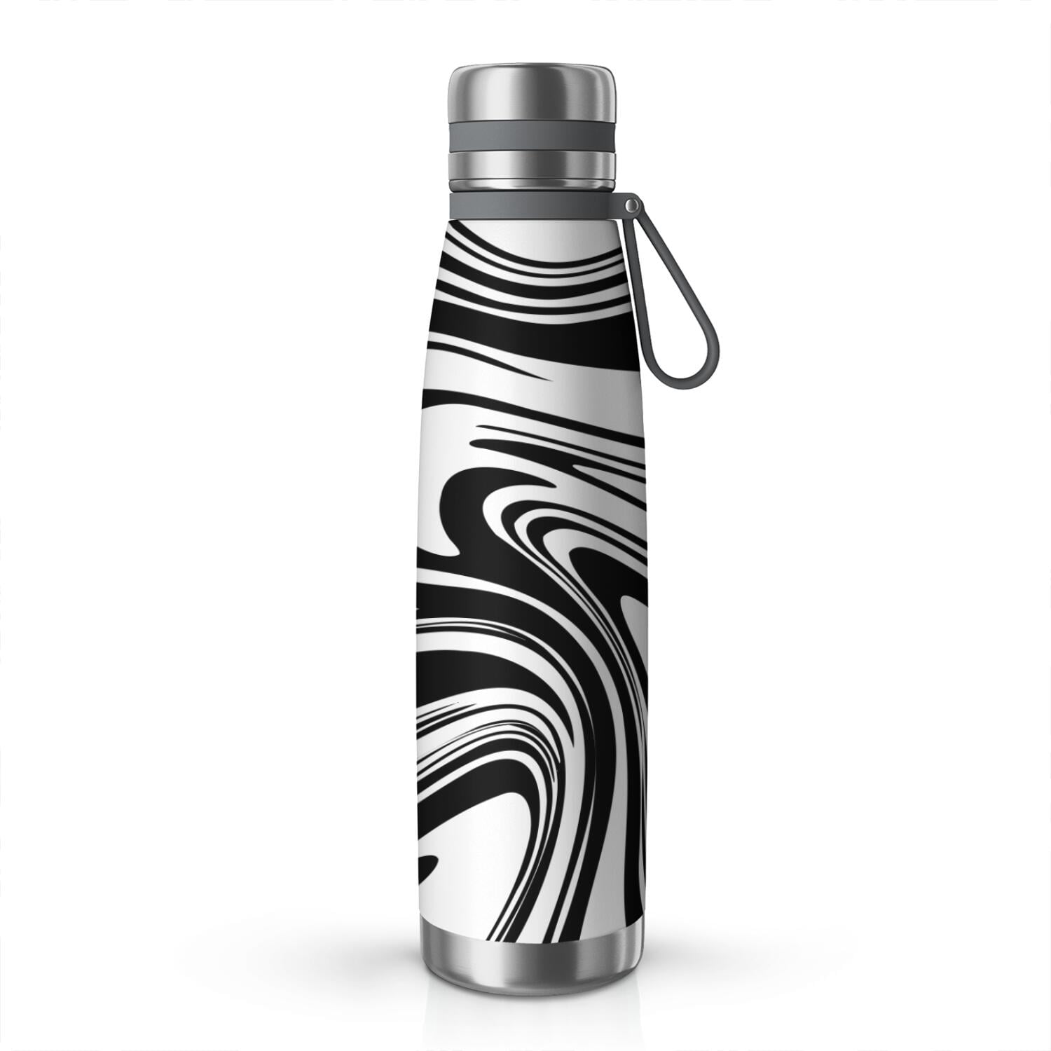 29oz Insulated Water Bottle with Tea Infuser, Stainless Steel Travel Mug, Liquid & Marble Print