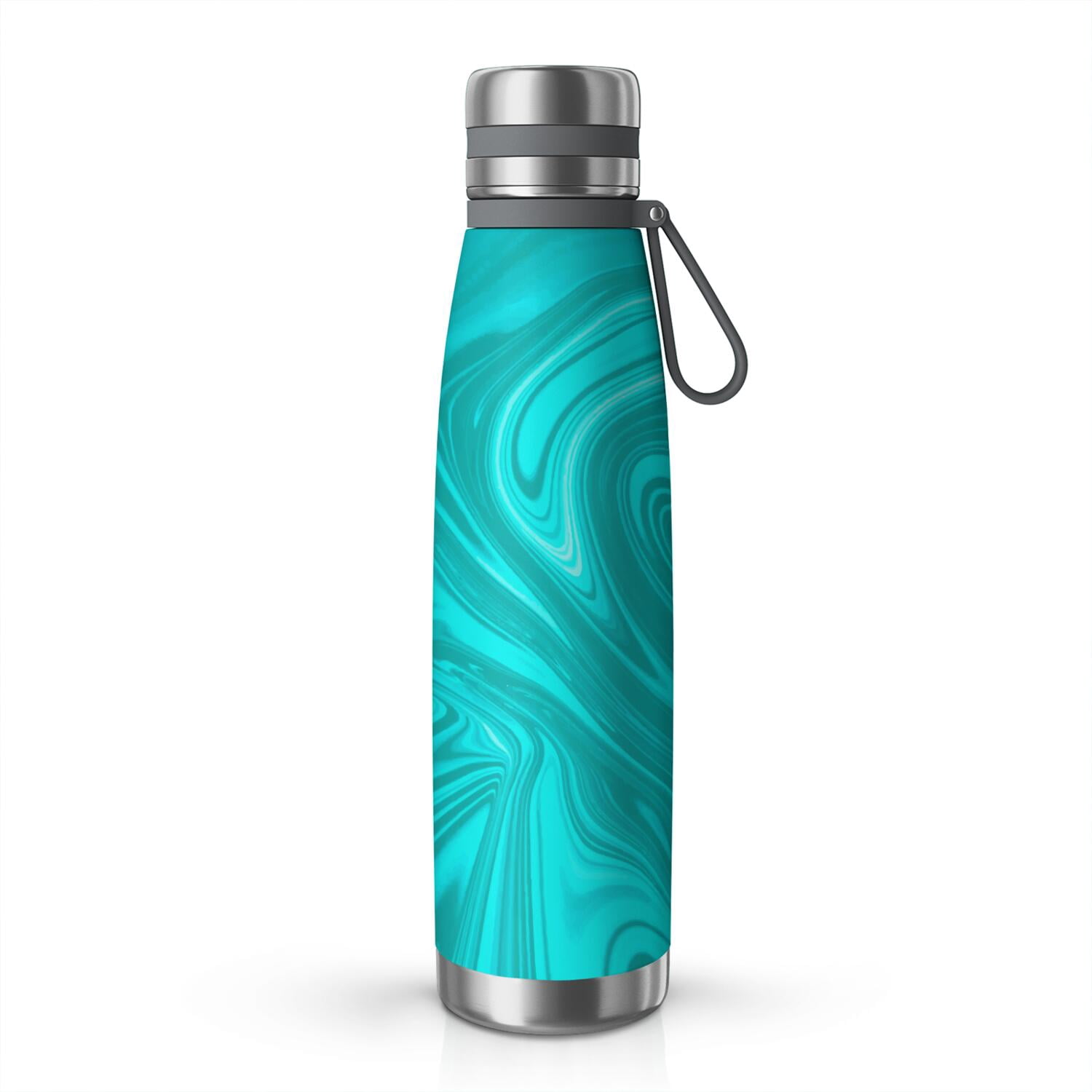 29oz Insulated Water Bottle with Tea Infuser, Stainless Steel Travel Mug, Liquid & Marble Print