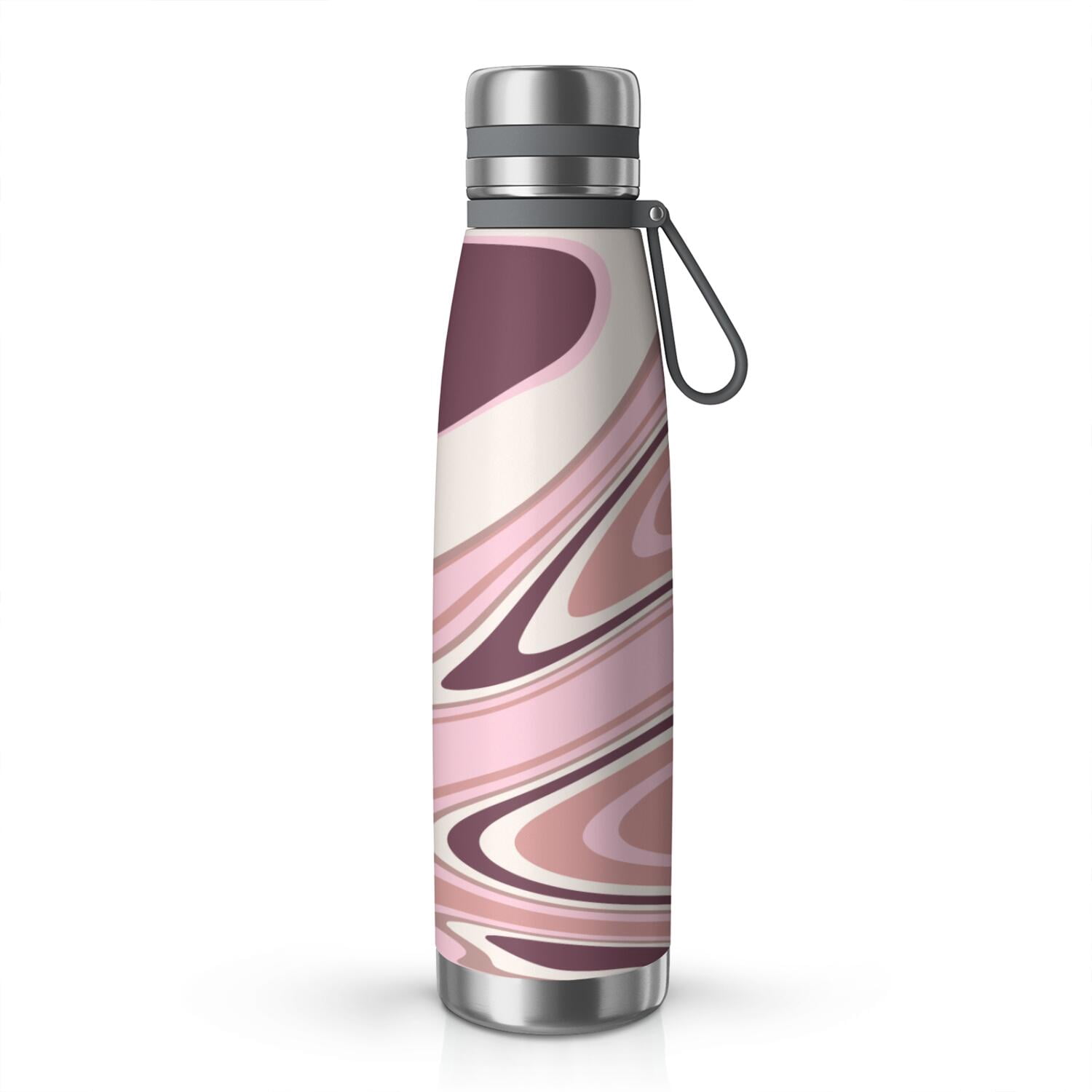 29oz Insulated Water Bottle with Tea Infuser, Stainless Steel Travel Mug, Liquid & Marble Print
