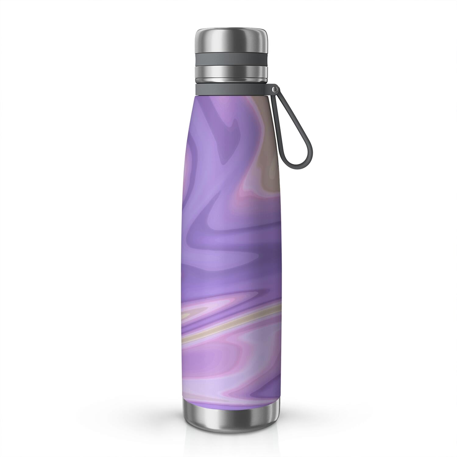 29oz Insulated Water Bottle with Tea Infuser, Stainless Steel Travel Mug, Liquid & Marble Print
