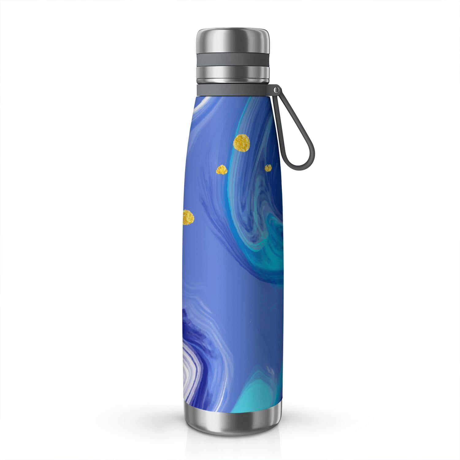 29oz Insulated Water Bottle with Tea Infuser, Stainless Steel Travel Mug, Liquid & Marble Print