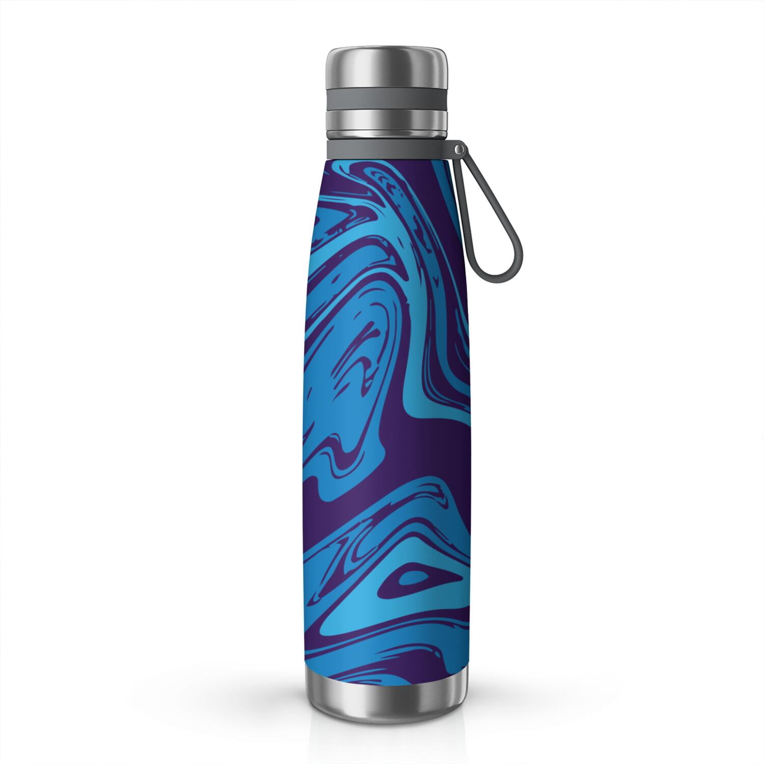 29oz Insulated Water Bottle with Tea Infuser, Stainless Steel Travel Mug, Liquid & Marble Print