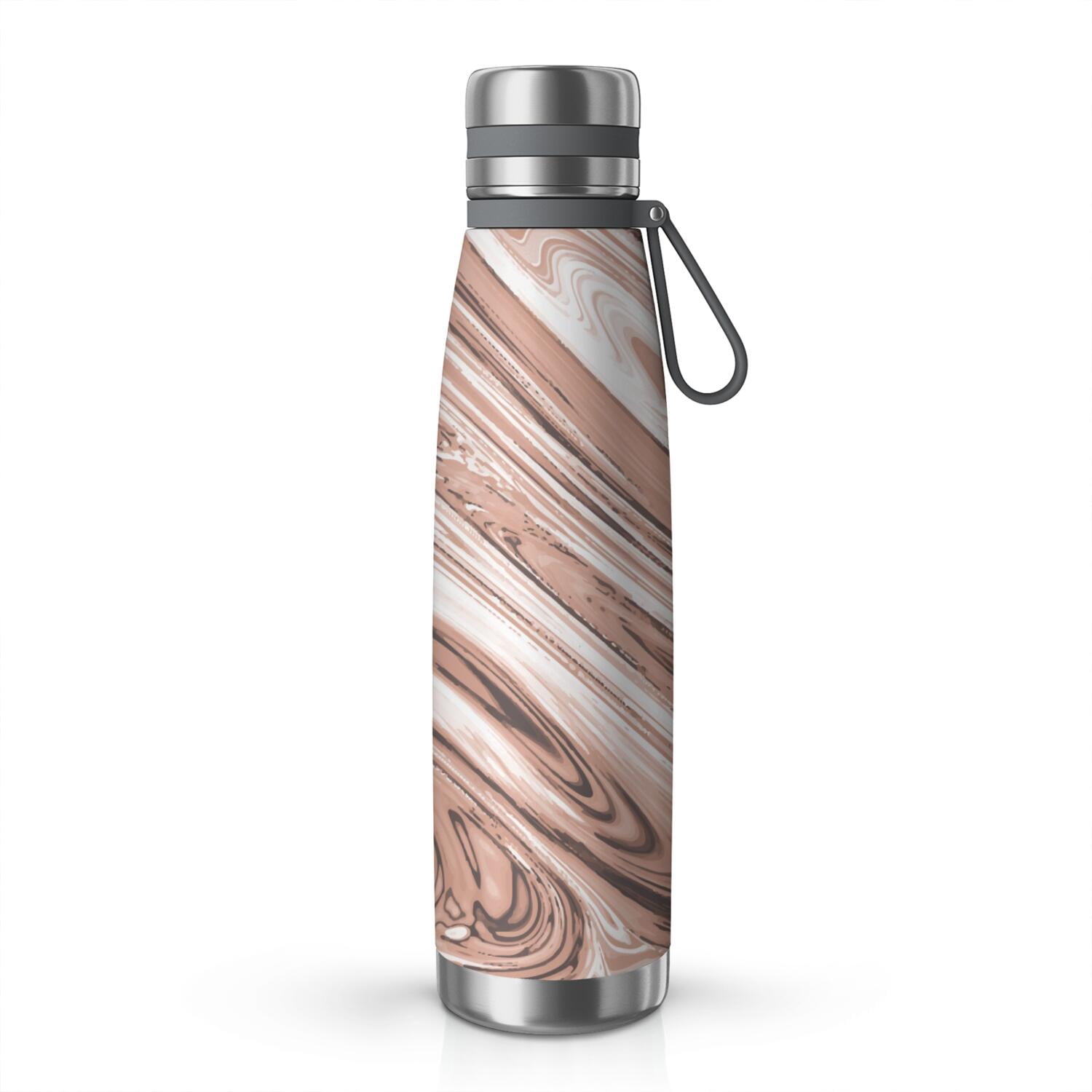 29oz Insulated Water Bottle with Tea Infuser, Stainless Steel Travel Mug, Liquid & Marble Print