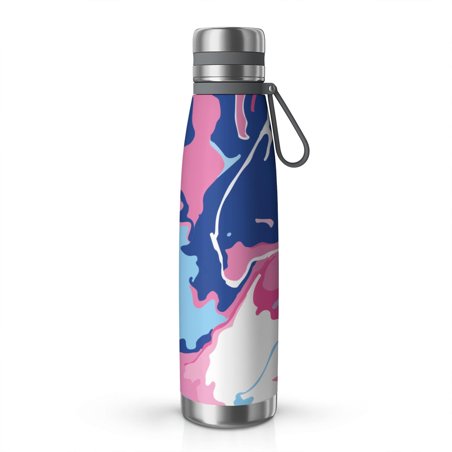 29oz Insulated Water Bottle with Tea Infuser, Stainless Steel Travel Mug, Liquid & Marble Print