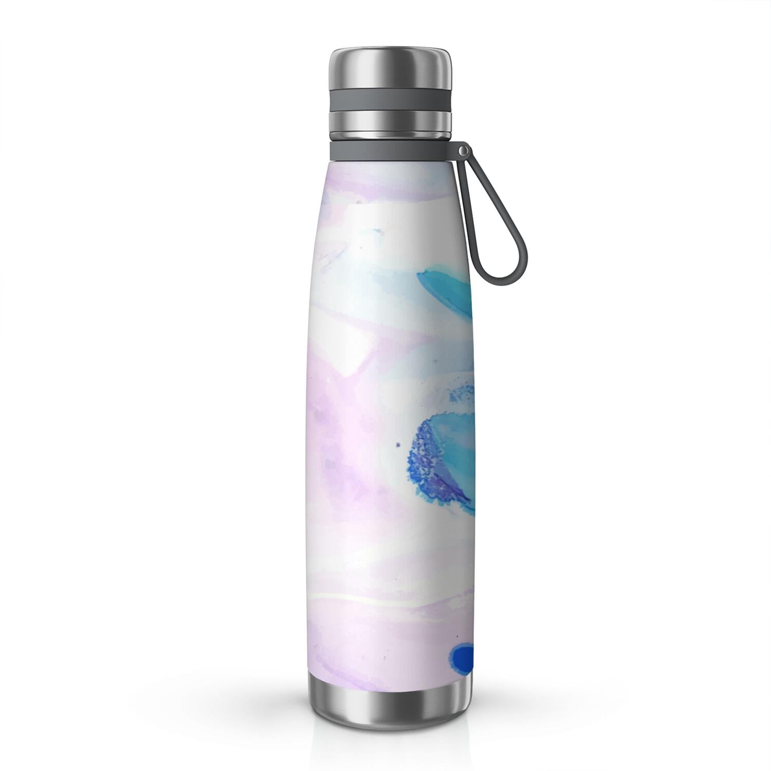 29oz Insulated Water Bottle with Tea Infuser, Stainless Steel Travel Mug, Liquid & Marble Print