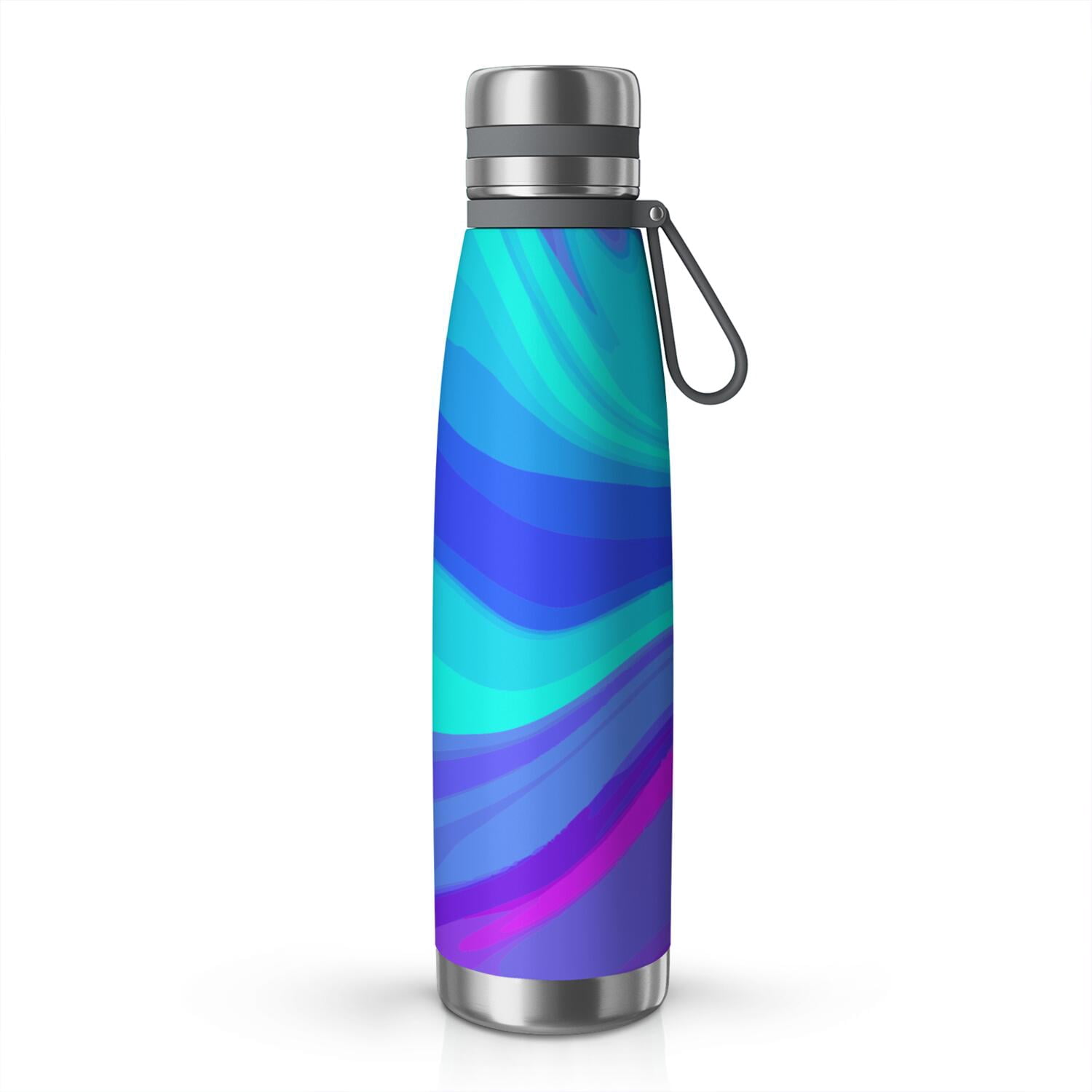 29oz Insulated Water Bottle with Tea Infuser, Stainless Steel Travel Mug, Liquid & Marble Print