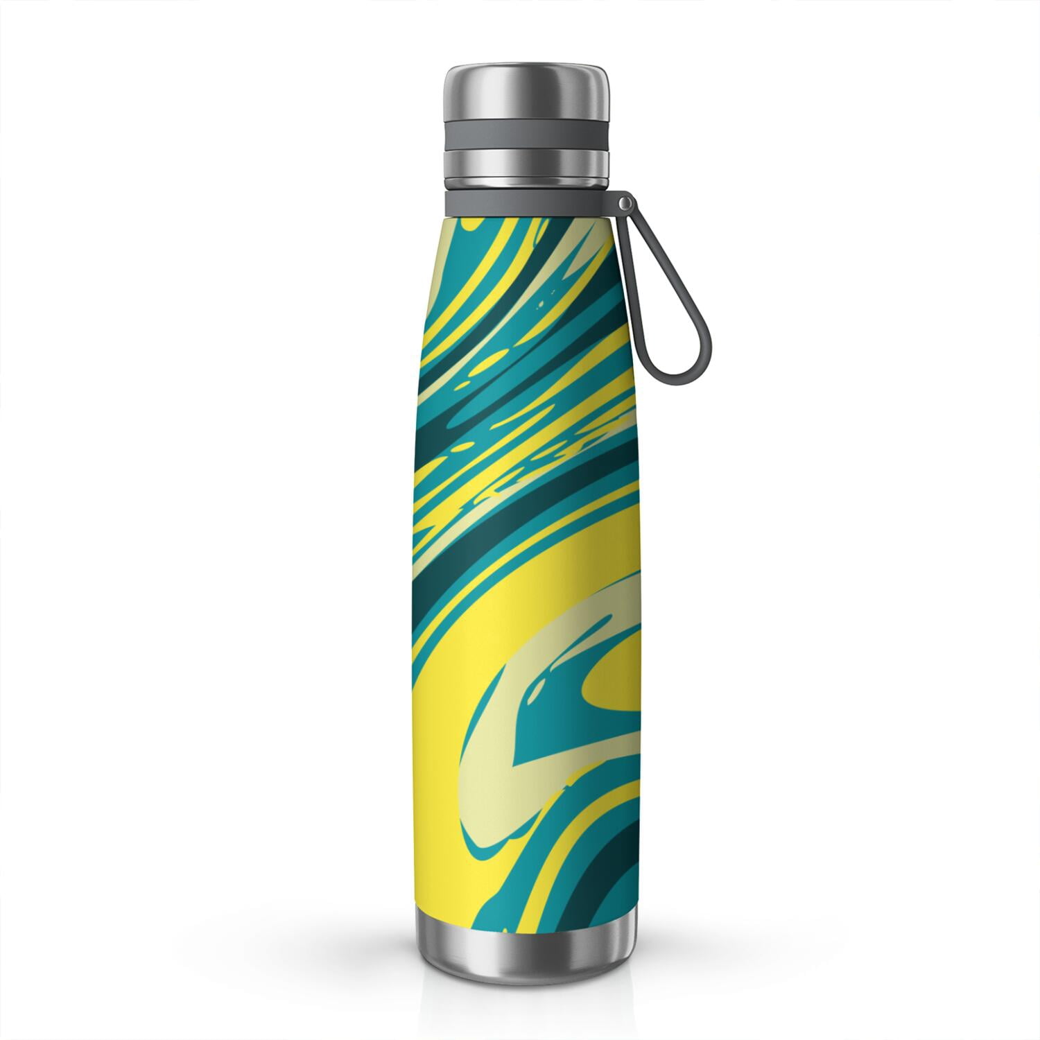 29oz Insulated Water Bottle with Tea Infuser, Stainless Steel Travel Mug, Liquid & Marble Print