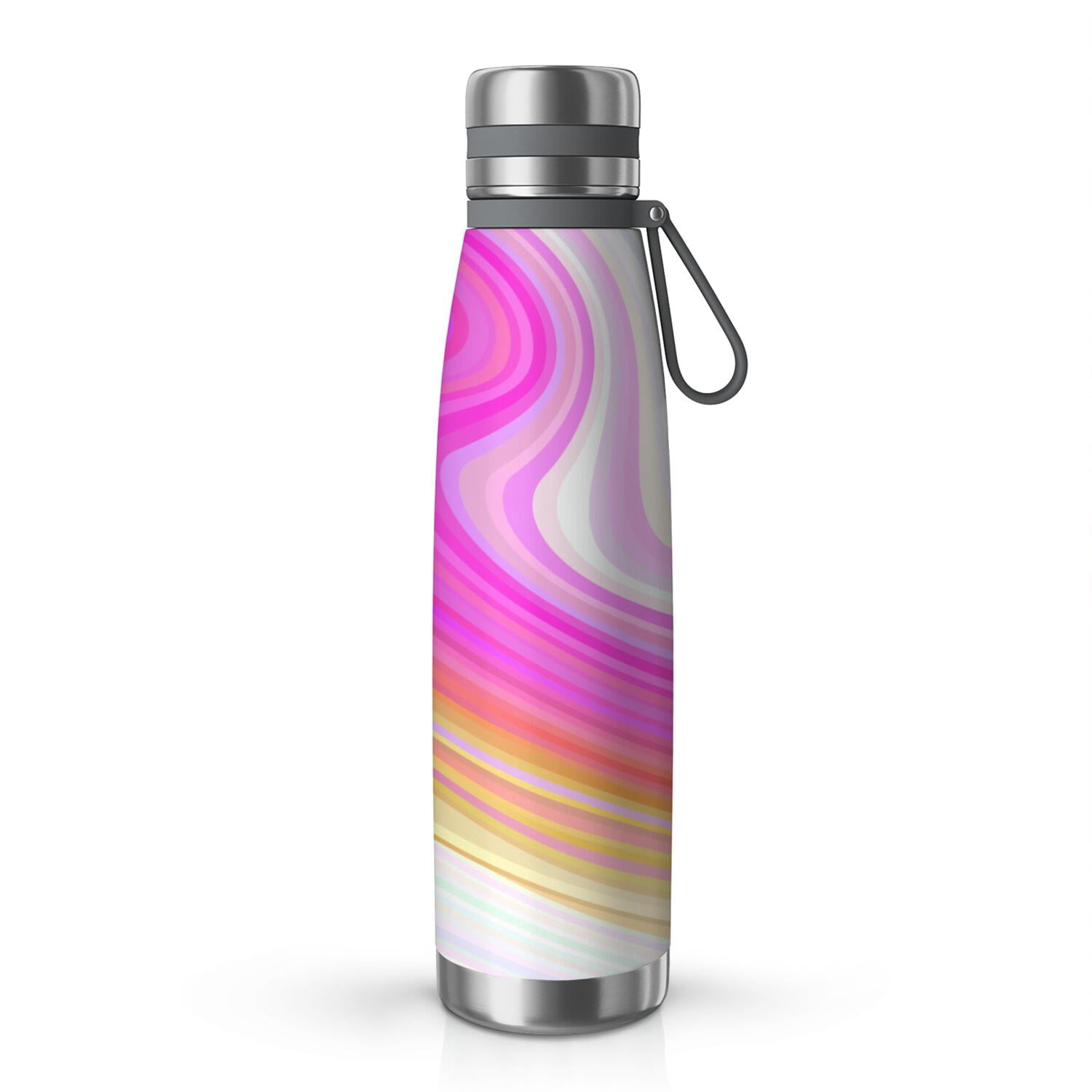 29oz Insulated Water Bottle with Tea Infuser, Stainless Steel Travel Mug, Liquid & Marble Print