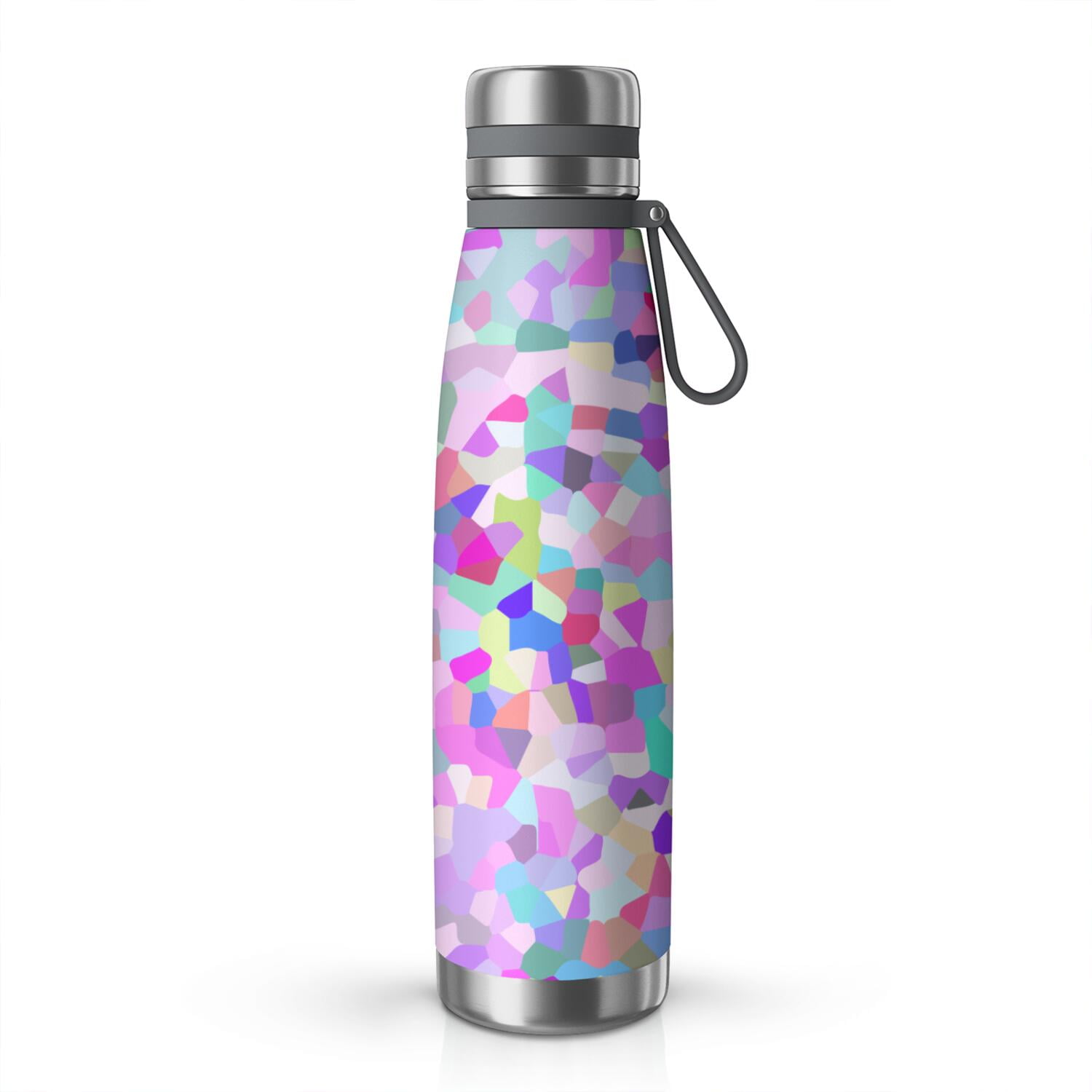 29oz Insulated Water Bottle with Tea Infuser, Stainless Steel Travel Mug, Shining Diamonds Print