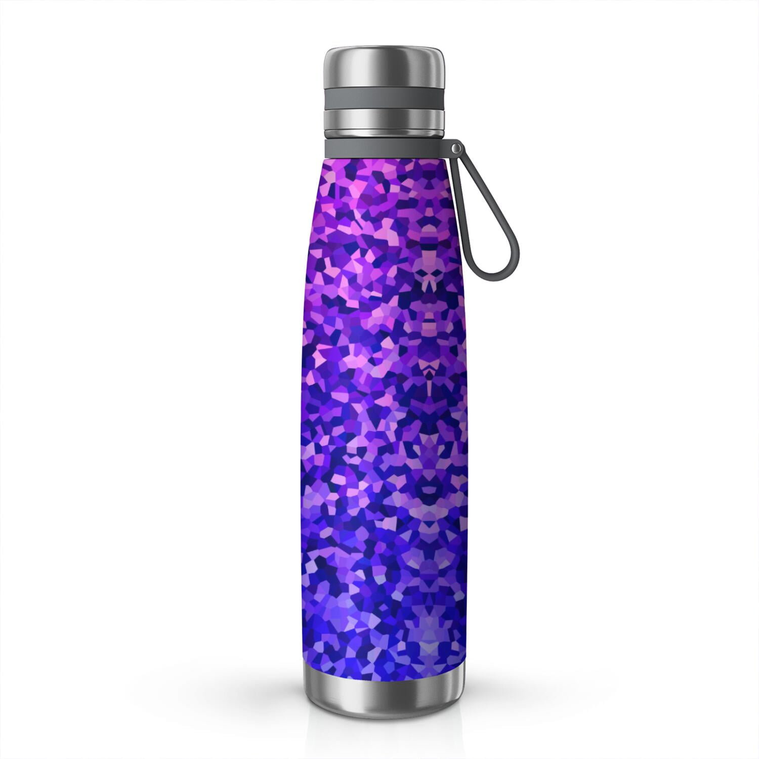 29oz Insulated Water Bottle with Tea Infuser, Stainless Steel Travel Mug, Shining Diamonds Print
