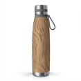 thumbnail image 1 of 29oz Insulated Water Bottle with Tea Infuser, Stainless Steel Travel Mug, Wood Print, 1 of 6