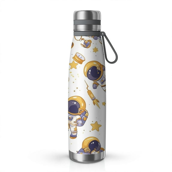29oz Stainless Steel Insulated Thermos with Tea Filter, 360° Printed Travel Bottle, Leakproof BPA-Free Flask with Anti-Slip Base, 304 Inner & 201 Outer, Vacuum Cup