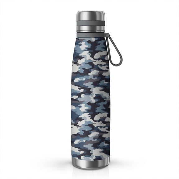 29oz Stainless Steel Insulated Thermos with Tea Filter, 360° Printed Travel Bottle, Leakproof BPA-Free Flask with Anti-Slip Base, 304 Inner & 201 Outer, Vacuum Cup