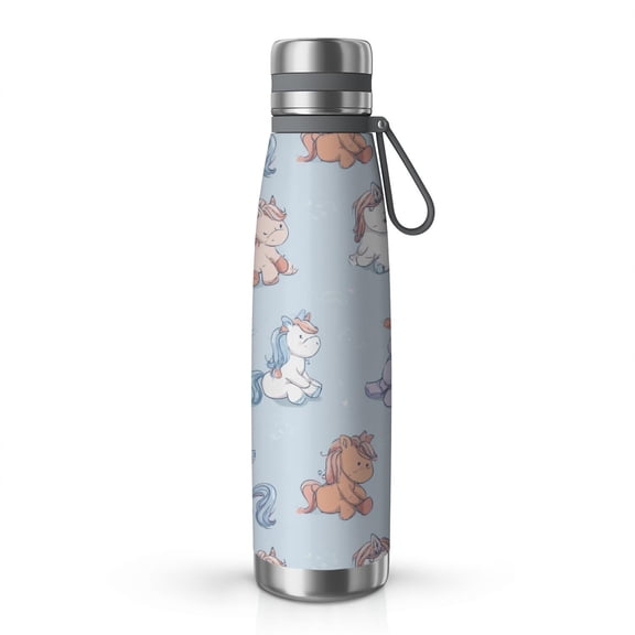 29oz Stainless Steel Insulated Thermos with Tea Filter, 360° Printed Travel Bottle, Leakproof BPA-Free Flask with Anti-Slip Base, 304 Inner & 201 Outer, Vacuum Cup