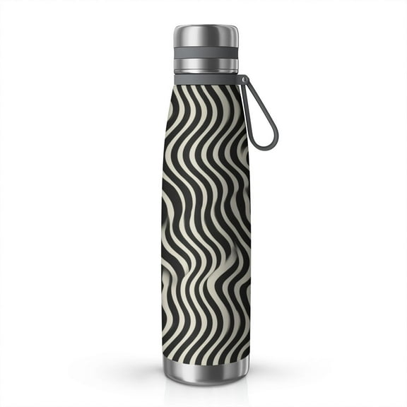 29oz Stainless Steel Insulated Thermos with Tea Filter, 360° Printed Travel Bottle, Leakproof BPA-Free Flask with Anti-Slip Base, 304 Inner & 201 Outer, Vacuum Cup