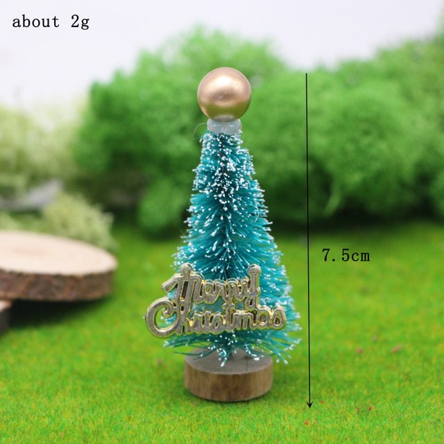 29pcs Artificial Mini Christmas Trees, Mini Pine Tree Sisal Trees with
