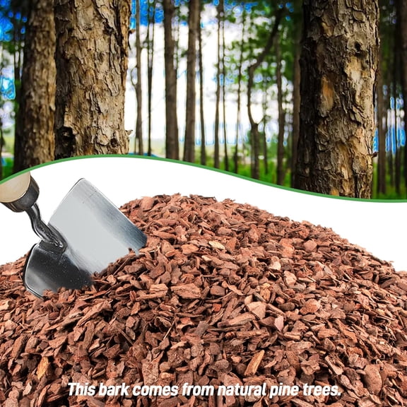 29qt Organic Orchid Potting Bark - Natural Orchid Mulch for Potted Plants, Development of Orchid Plants and Garden Soil Amendment Mix