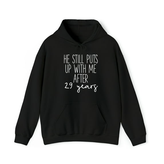 29th Anniversary Hoodie, Gifts, Hooded Sweatshirt